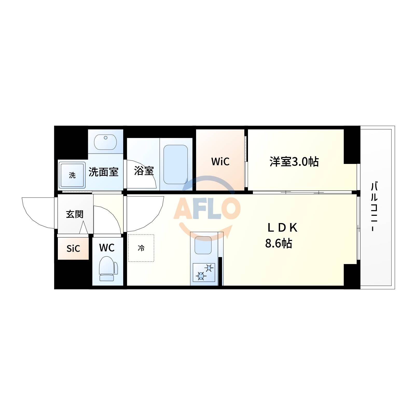 セレニテ江坂グランデの間取り
