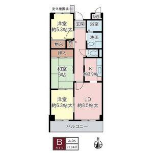 イリス南茨木の間取り