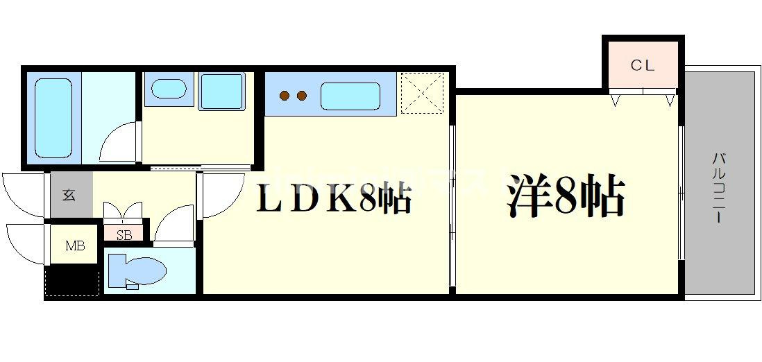ロジュマン浪速の間取り