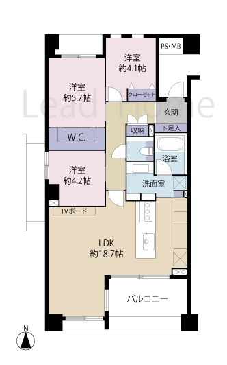 【間取り】 | ライオンズスクエア用賀