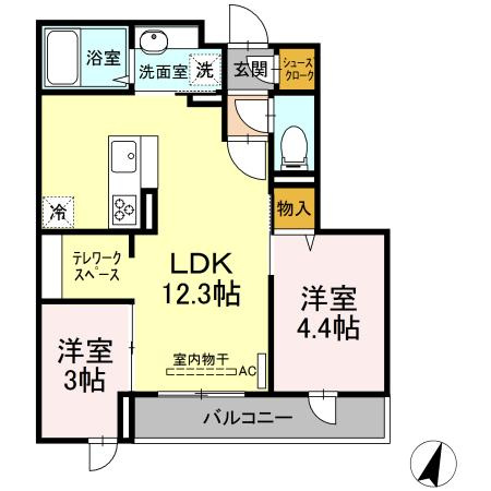 ステラ美光の間取り