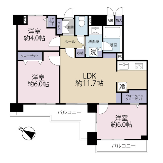 【間取り】 | 藤和シティホームズ世田谷下馬