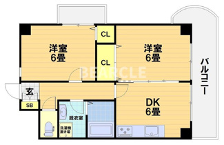【間取り】 | 第43長栄大晋メゾネ西院ノ森