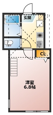 【間取り】 | ロフト付き！1Kの間取りです！