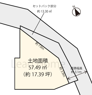 【土地図】 | 世田谷区池尻2丁目 | 敷地周囲に空気の通り道が確保できる配置です！心地よい風を採り入れながら快適にお過ごしいただけます！
