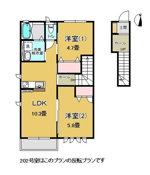スマートハイツEの間取り