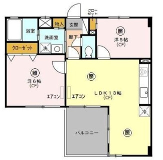 【間取り】 | ソレイユ上町 | 間取りです。