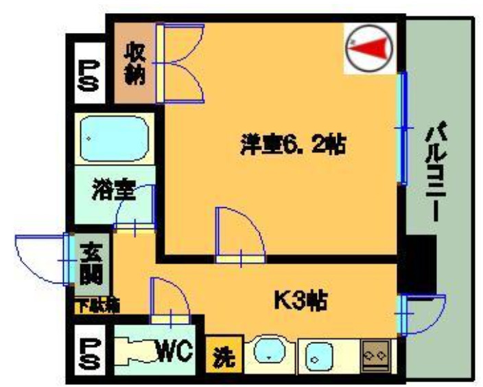 狛江市和泉本町３丁目の賃貸マンションの間取り