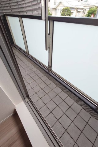 桜樹高山のバルコニー