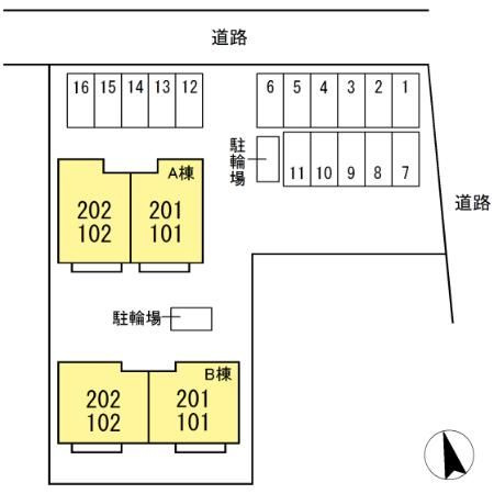 ウィット赤塚橋　Aの区画図