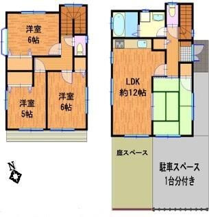 榎戸熊谷貸家の間取り