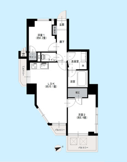 【間取り】 | ライオンズマンション旗の台