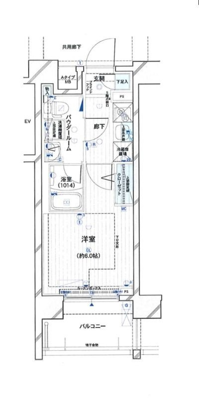 メインステージ川崎ウエストの間取り|間取りです。