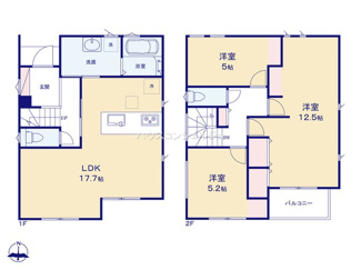 【間取り】 | 名古屋市北区東味鋺３丁目730【仲介手数料無料】新築一戸建て　3号棟