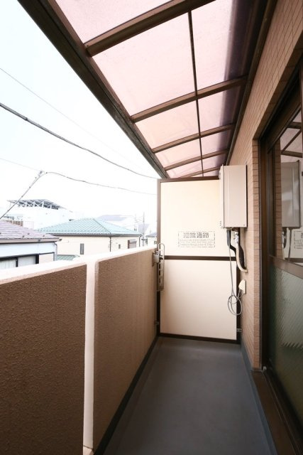 大木ロイヤルマンションのバルコニー|落ち着いた時間を過ごせるバルコニーです