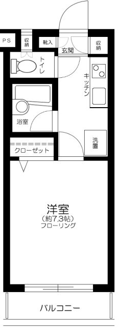 大木ロイヤルマンションの間取り