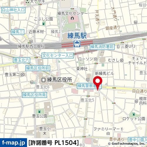 グラントゥルース練馬Ⅰの地図