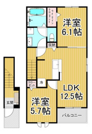 個邸昆陽の間取り