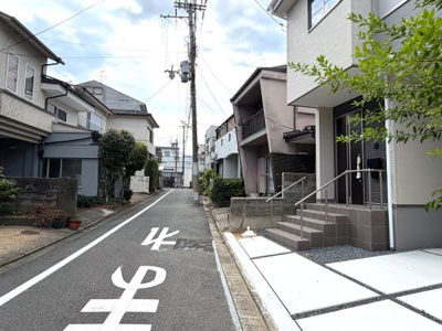 【前面道路含む現地写真】 | 紫竹西北町　新築戸建 | 閑静な住宅街です