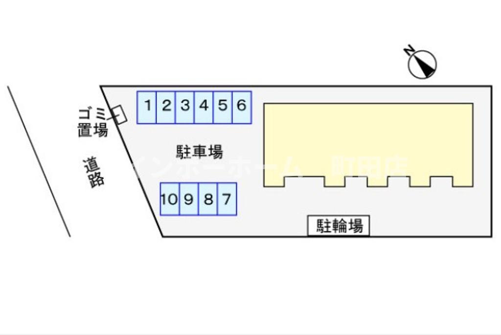 イマージュ※初期費用分割あと払いサービス利用可能物件の区画図