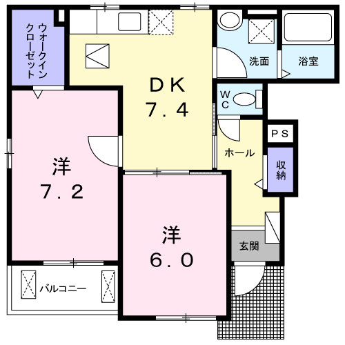 カーサ・オーロラの間取り