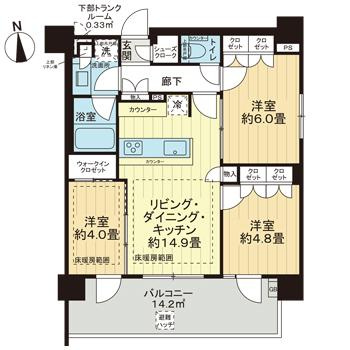 ウィルローズ自由が丘の間取り