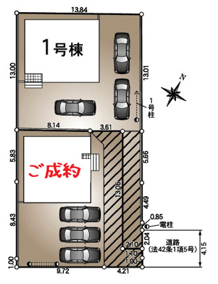 【区画図】 | 富士市森島第16　新築戸建て　1号棟
