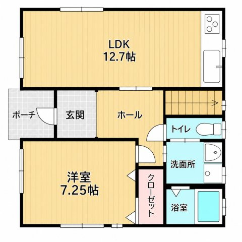 糸満市字真栄里 中古戸建の間取り|1階 間取り図