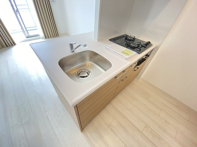 尼崎市七松町１丁目の賃貸マンションのキッチン