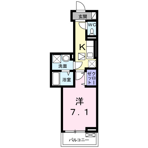 ラ　コリーヌ　Nの間取り