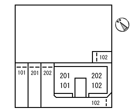 Logement de haut pon（ロジュムドオポー）の区画図