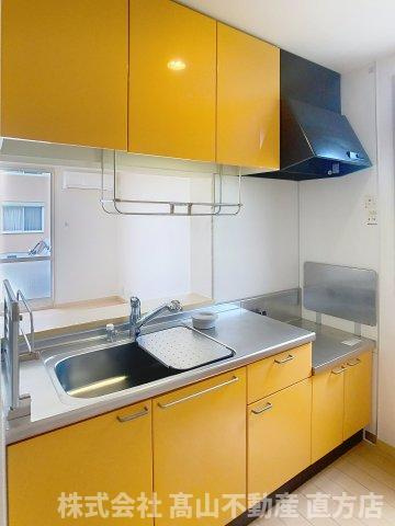 宮若市沼口のアパートのキッチン