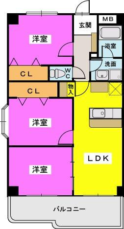 センチュリー中央の間取り