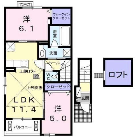 エスポワール　真伝　Ⅰの間取り
