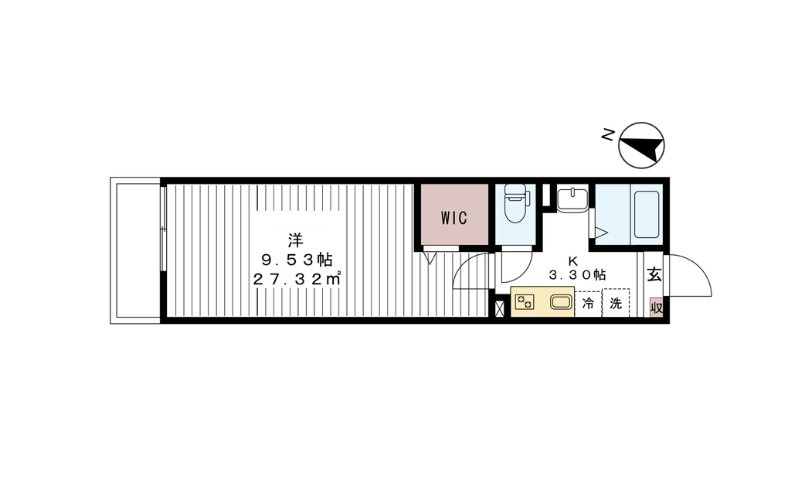 AJ新鎌ヶ谷Ⅱの間取り
