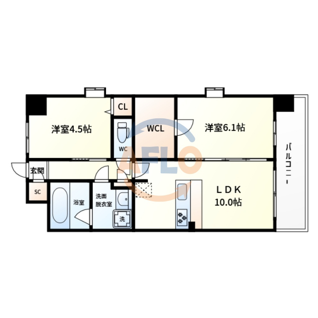 スプランディッド梅田グランノース　大淀小学校の間取り|スプランディッド梅田グランノース　間取り