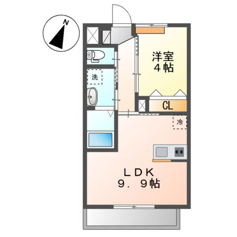 Ｆｌｏｗｅｒｓ　Ｃａｂｉｎ（フラワーズキャビン）の間取り