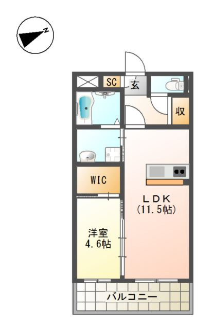 セレーノ・Ｋの間取り