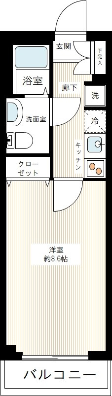 練馬区豊玉中３丁目の賃貸マンションの間取り