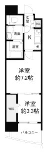 大阪市中央区南久宝寺町１丁目の賃貸マンションの間取り