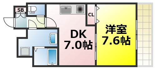 【間取り】 | Blue Bee桜川駅前 仲介手数料無料