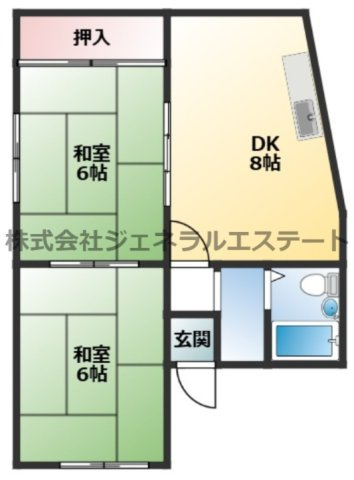 【間取り】 | 田井町マンション