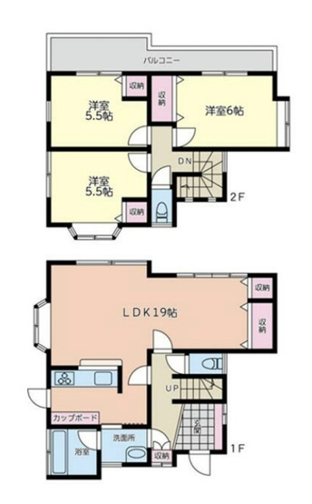 【間取り】 | 加須市花崎2丁目　中古戸建