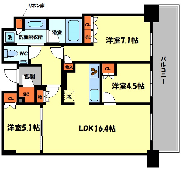グランドメゾン新梅田タワーの間取り|グランドメゾン新梅田タワー THE CLUB RESIDENCE　間取り