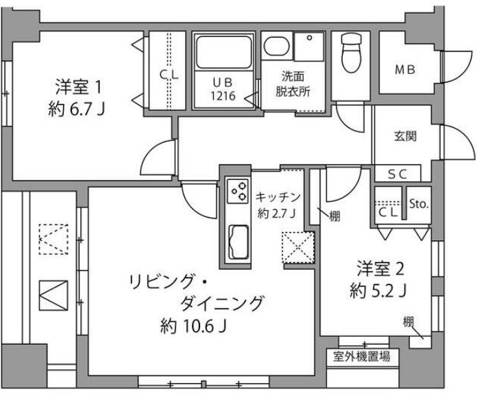 SunSpringTowerの間取り