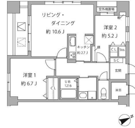 SunSpringTowerの間取り