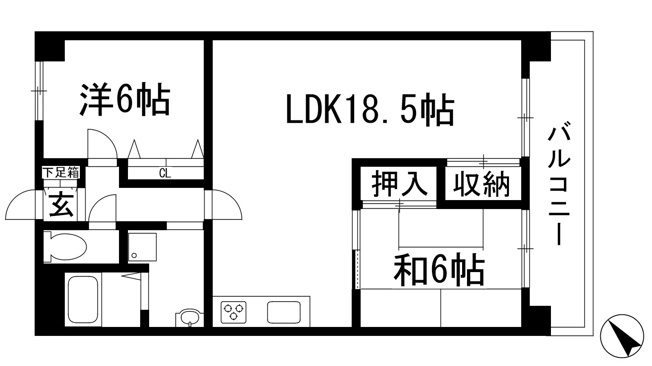 【間取り】 | 篠崎マンション