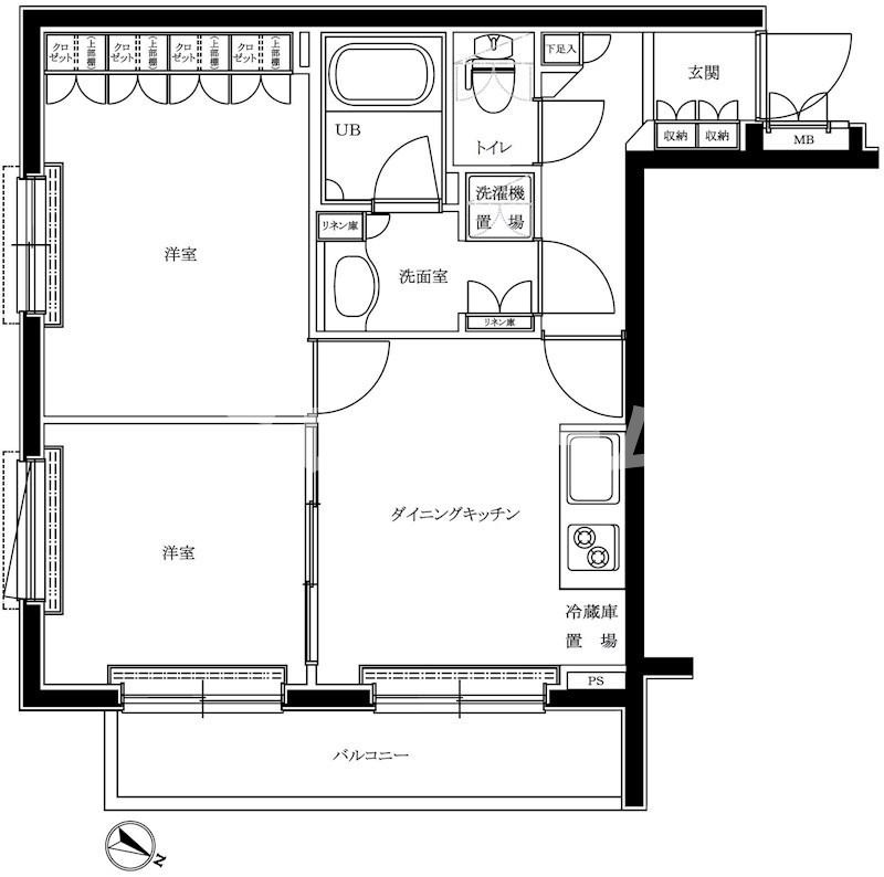 ルーブル品川西小山の間取り