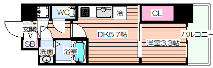 【間取り】 | セレニテ新大阪calme