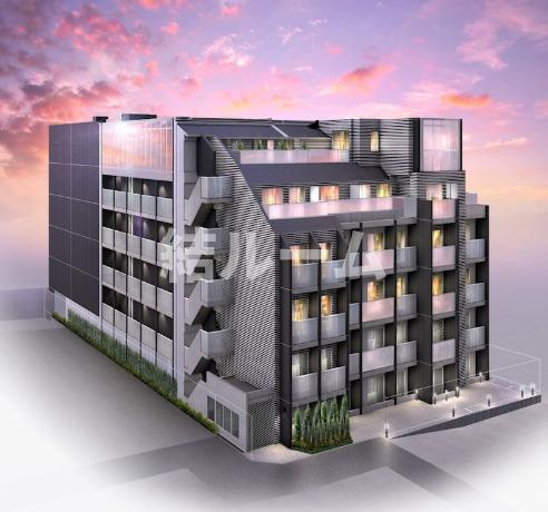 豊島区池袋３丁目の賃貸マンションの外観パース